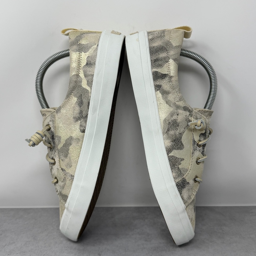 Sperry Women's Camouflage Metallic Leather Slip On Boat Shoes Top Sider Size 10 - Picture 7 of 11